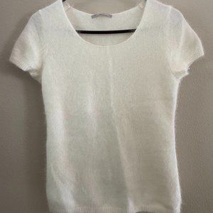 Gap short sleeve angora sweater XS